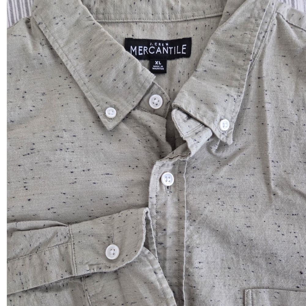 J.Crew Mercantile Mens XL‎ Button Down Shirt Long Sleeve Cotton Casual Top